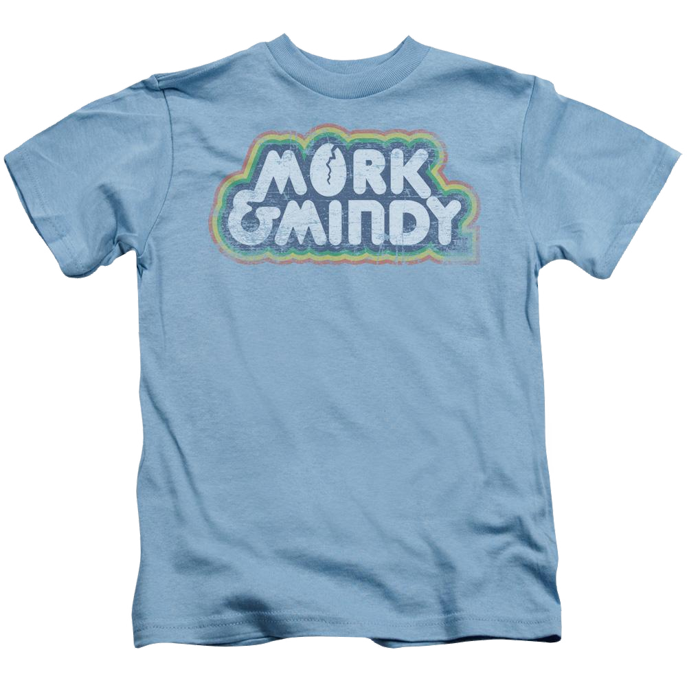 Mork & Mindy Distressed Mork Logo Kid's T-Shirt (Ages 4-7) Kid's T-Shirt (Ages 4-7) Mork & Mindy   