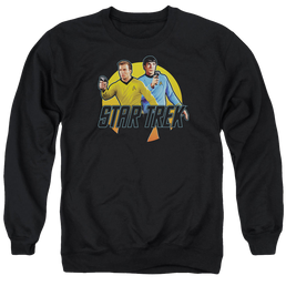 Star Trek Phasers Ready Men's Crewneck Sweatshirt Men's Crewneck Sweatshirt Star Trek   
