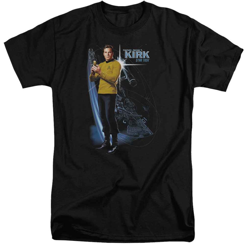 Star Trek Galactic Kirk Men's Tall Fit T-Shirt Men's Tall Fit T-Shirt Star Trek   