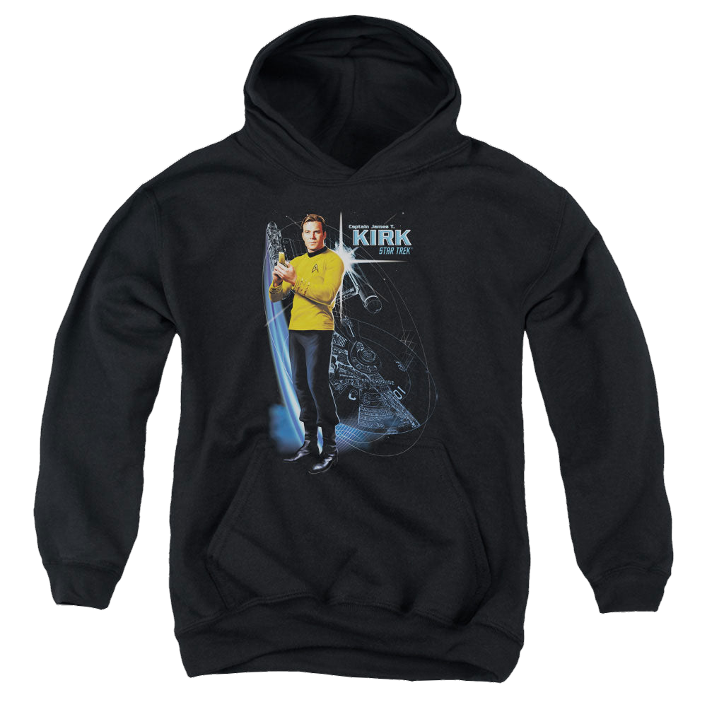 Star Trek The Original Series Galactic Kirk - Youth Hoodie Youth Hoodie (Ages 8-12) Star Trek   