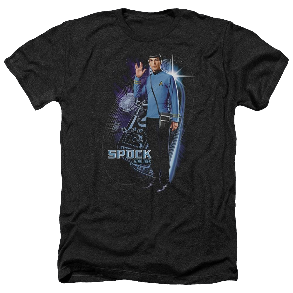 Star Trek Galactic Spock Men's Heather T-Shirt Men's Heather T-Shirt Star Trek   