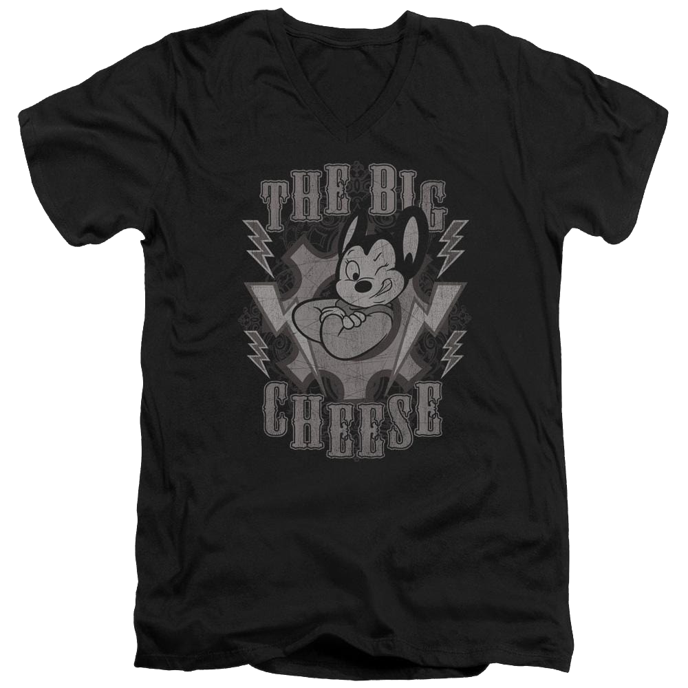 Mighty Mouse The Big Cheese Men's V-Neck T-Shirt Men's V-Neck T-Shirt Mighty Mouse   