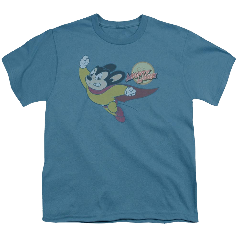 Mighty Mouse To The Sky Youth T-Shirt (Ages 8-12) Youth T-Shirt (Ages 8-12) Mighty Mouse   