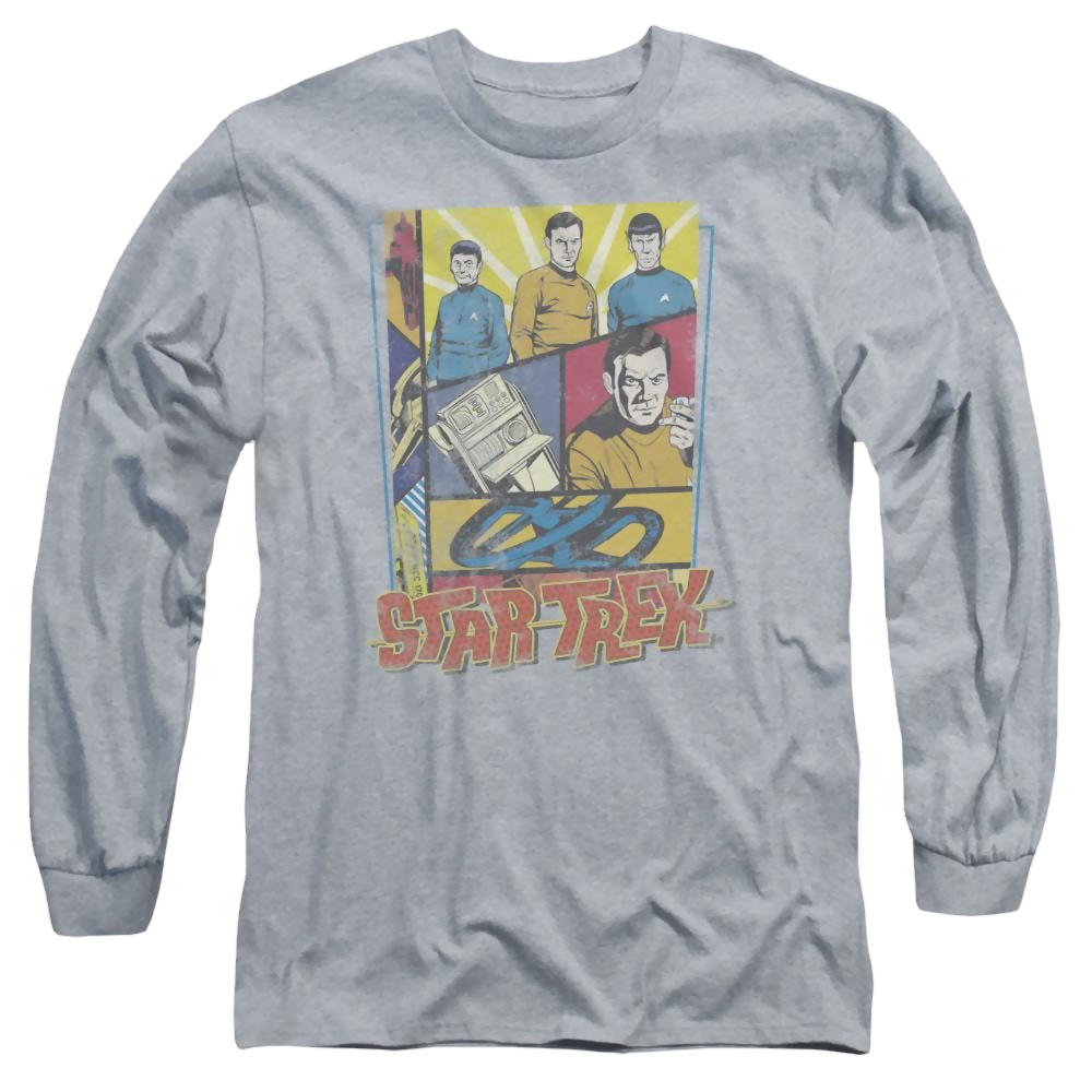 Star Trek Vintage Collage Men's Long Sleeve T-Shirt Men's Long Sleeve T-Shirt Star Trek   
