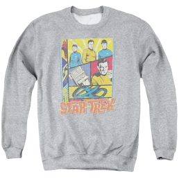 Star Trek Vintage Collage Men's Crewneck Sweatshirt Men's Crewneck Sweatshirt Star Trek   