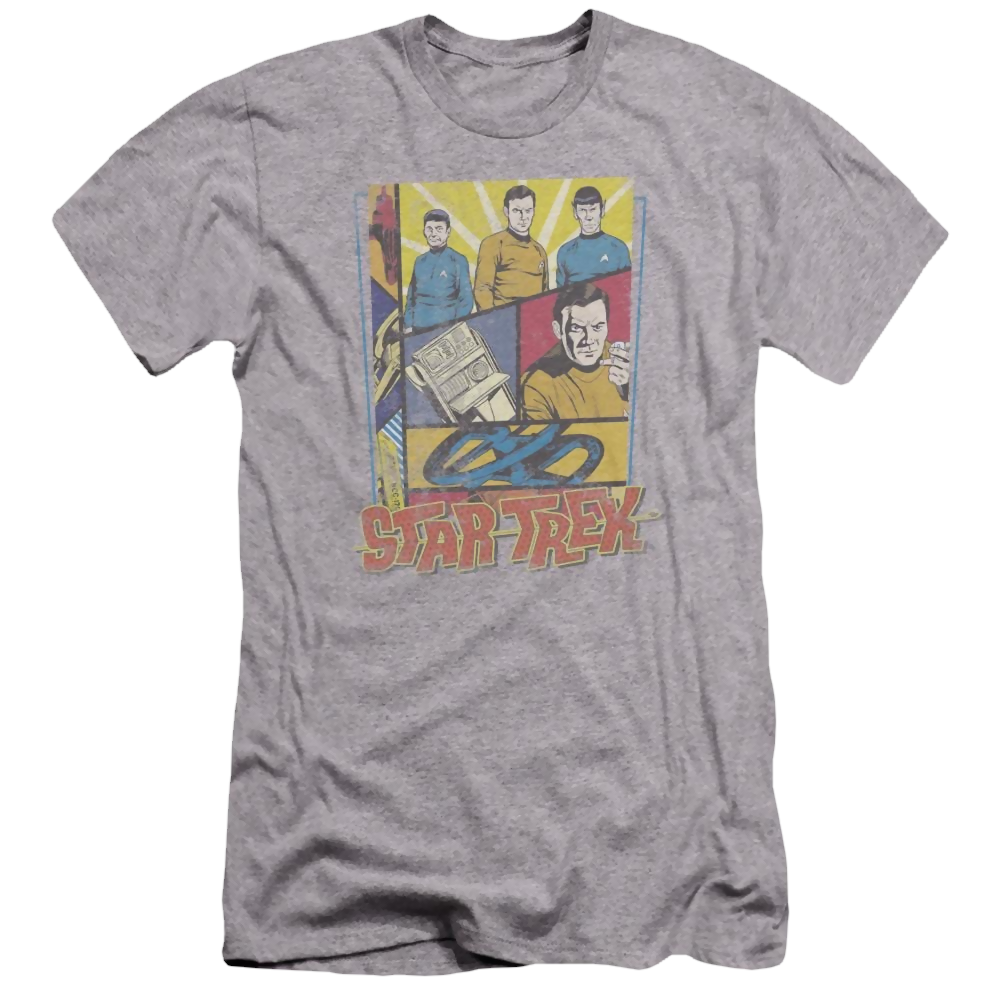 Star Trek Vintage Collage Men's Premium Slim Fit T-Shirt Men's Premium Slim Fit T-Shirt Star Trek   