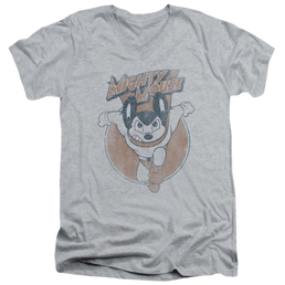Mighty Mouse Flying With Purpose Men's V-Neck T-Shirt Men's V-Neck T-Shirt Mighty Mouse   