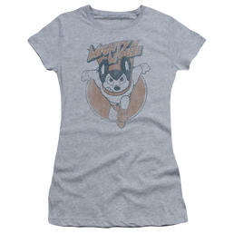 Mighty Mouse Flying With Purpose Juniors T-Shirt Juniors T-Shirt Mighty Mouse   