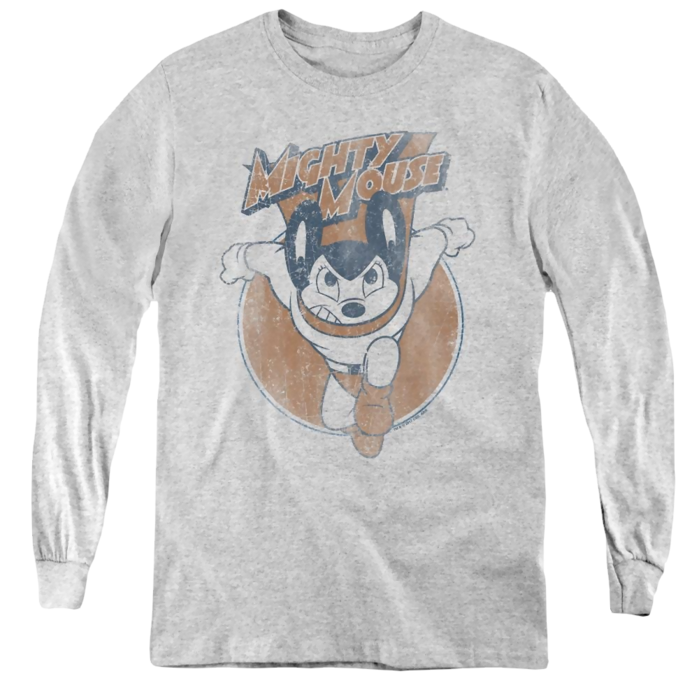Mighty Mouse Flying With Purpose - Youth Long Sleeve T-Shirt Youth Long Sleeve T-Shirt Mighty Mouse   