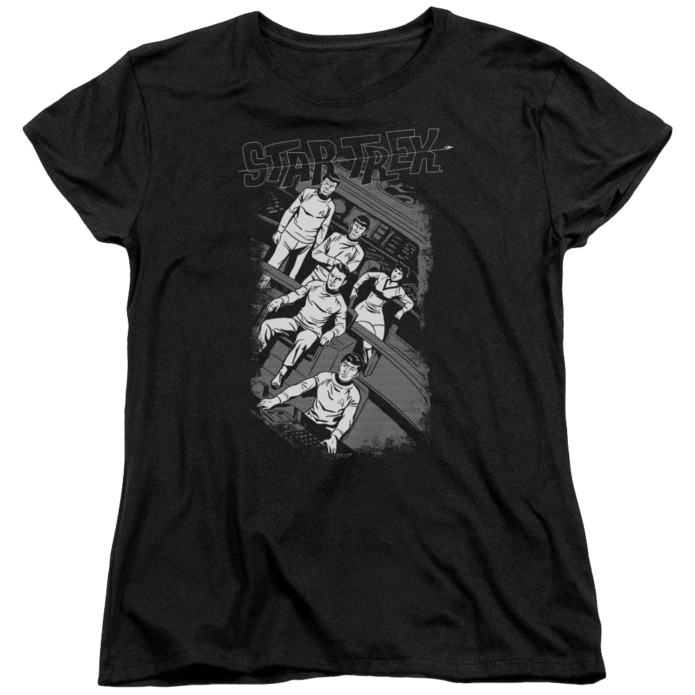 Star Trek The Original Series Retro Tilted Bridge - Women's T-Shirt Women's T-Shirt Star Trek   