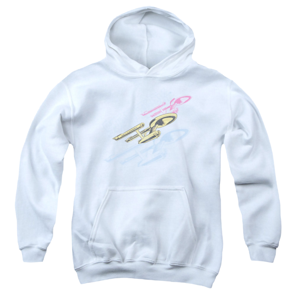 Star Trek The Original Series Retro Tri Enterprise - Youth Hoodie Youth Hoodie (Ages 8-12) Star Trek   