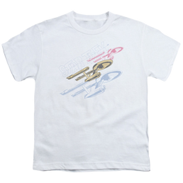 Star Trek The Original Series Retro Tri Enterprise - Youth T-Shirt Youth T-Shirt (Ages 8-12) Star Trek   