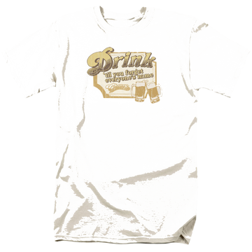 Sand men's regular fit t-shirt with Cheers Drink To Forget graphic