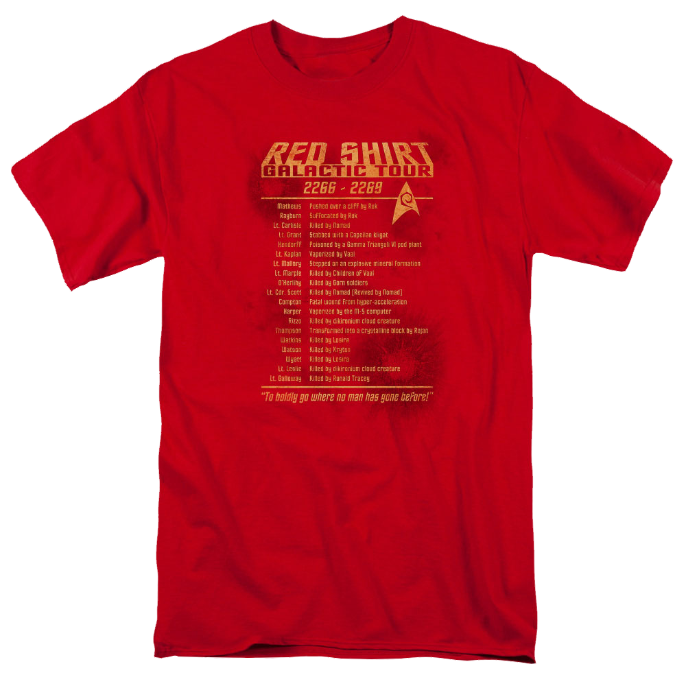 Star Trek Red Shirt Tour Men's Regular Fit T-Shirt Men's Regular Fit T-Shirt Star Trek   