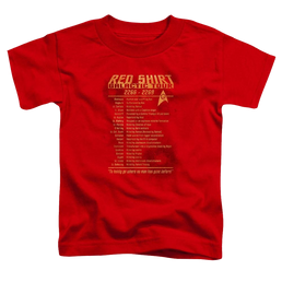 Star Trek The Original Series Red Shirt Tour - Toddler T-Shirt Toddler T-Shirt Star Trek   
