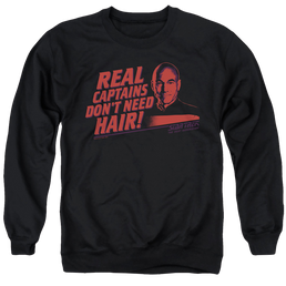 Star Trek Real Captain Men's Crewneck Sweatshirt Men's Crewneck Sweatshirt Star Trek   