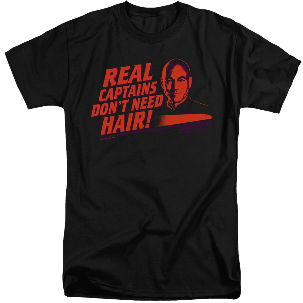 Star Trek Real Captain Men's Tall Fit T-Shirt Men's Tall Fit T-Shirt Star Trek   