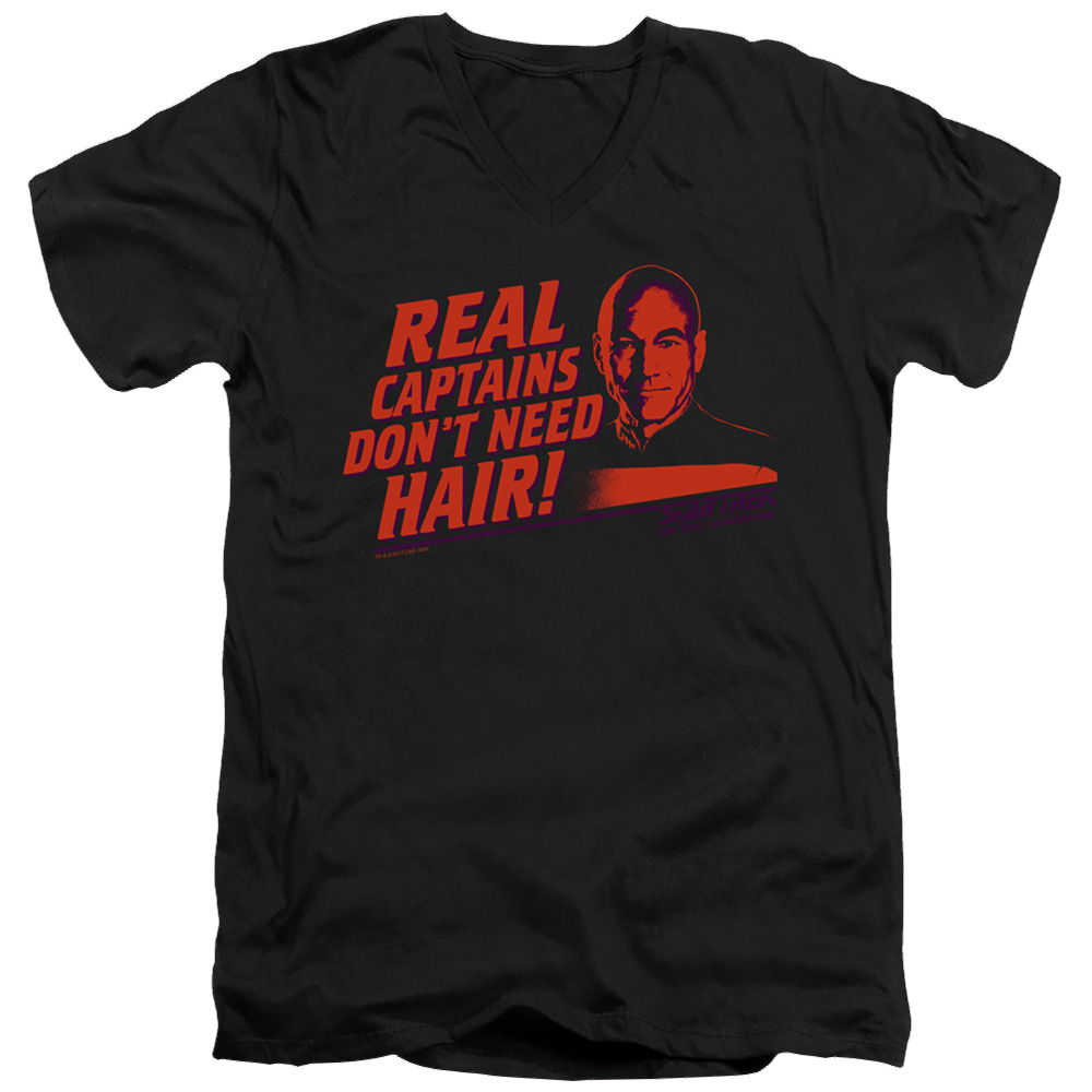 Star Trek Real Captain Men's V-Neck T-Shirt Men's V-Neck T-Shirt Star Trek   