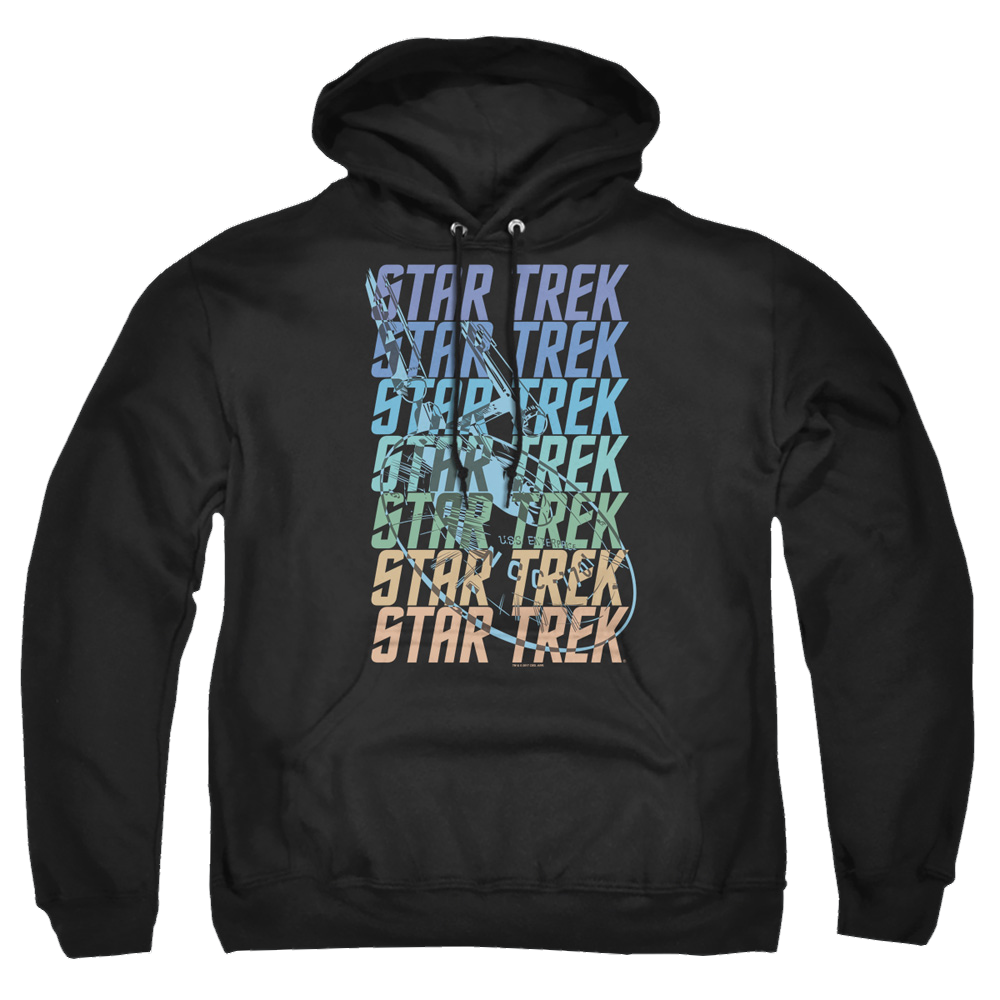 Star Trek Multi Logo Enterprise Pullover Hoodie Pullover Hoodie Star Trek   