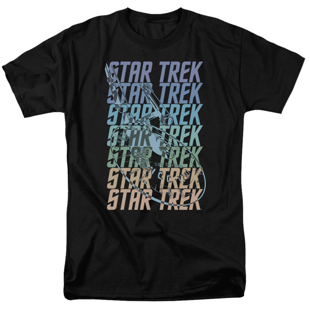 Star Trek Multi Logo Enterprise Men's Regular Fit T-Shirt Men's Regular Fit T-Shirt Star Trek   