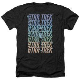 Star Trek Multi Logo Enterprise Men's Heather T-Shirt Men's Heather T-Shirt Star Trek   