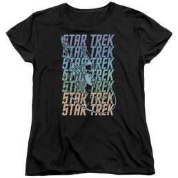 Star Trek Multi Logo Enterprise Women's T-Shirt Women's T-Shirt Star Trek   