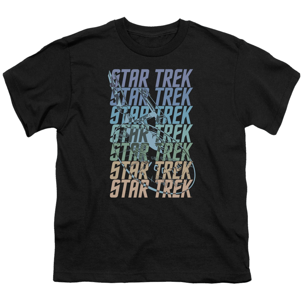 Star Trek The Original Series Multi Logo Enterprise - Youth T-Shirt Youth T-Shirt (Ages 8-12) Star Trek   