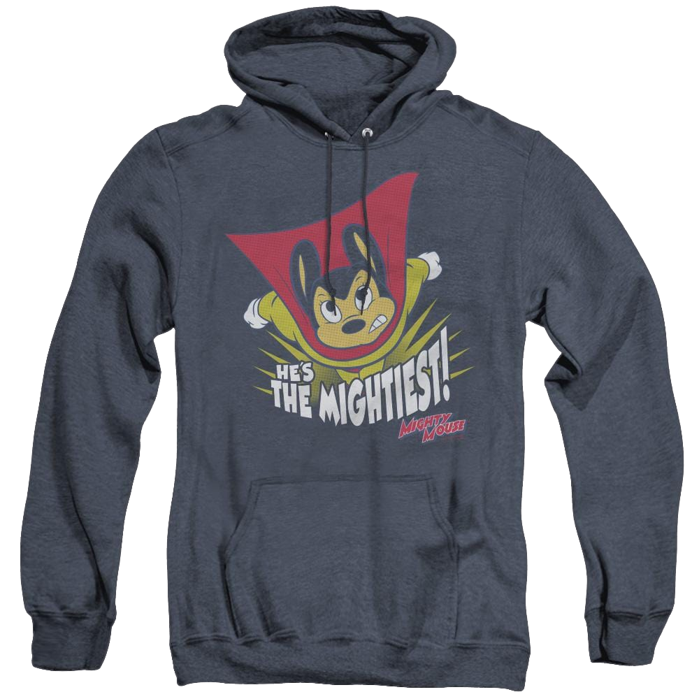 Mighty Mouse The Mightiest - Heather Pullover Hoodie Heather Pullover Hoodie Mighty Mouse   