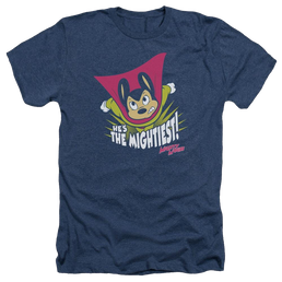 Mighty Mouse The Mightiest Men's Heather T-Shirt Men's Heather T-Shirt Mighty Mouse   
