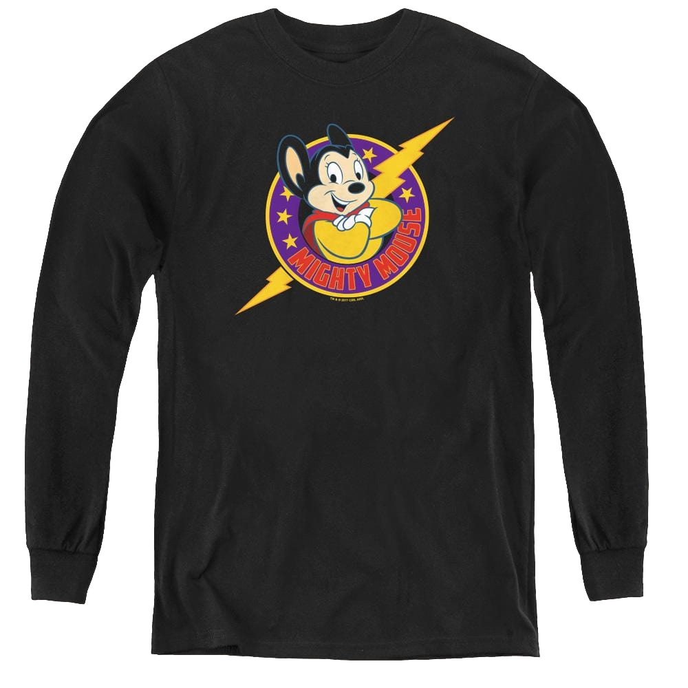 Mighty Mouse Mighty Hero - Youth Long Sleeve T-Shirt Youth Long Sleeve T-Shirt Mighty Mouse   