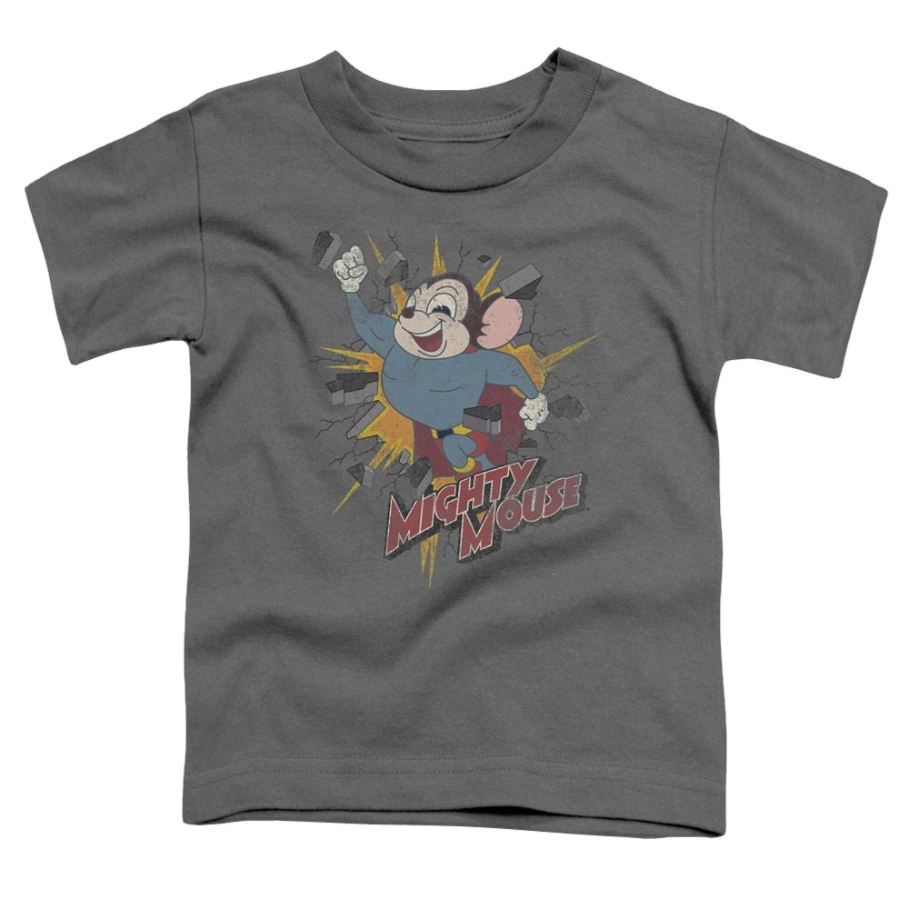 Mighty Mouse Break Through Toddler T-Shirt Toddler T-Shirt Mighty Mouse   