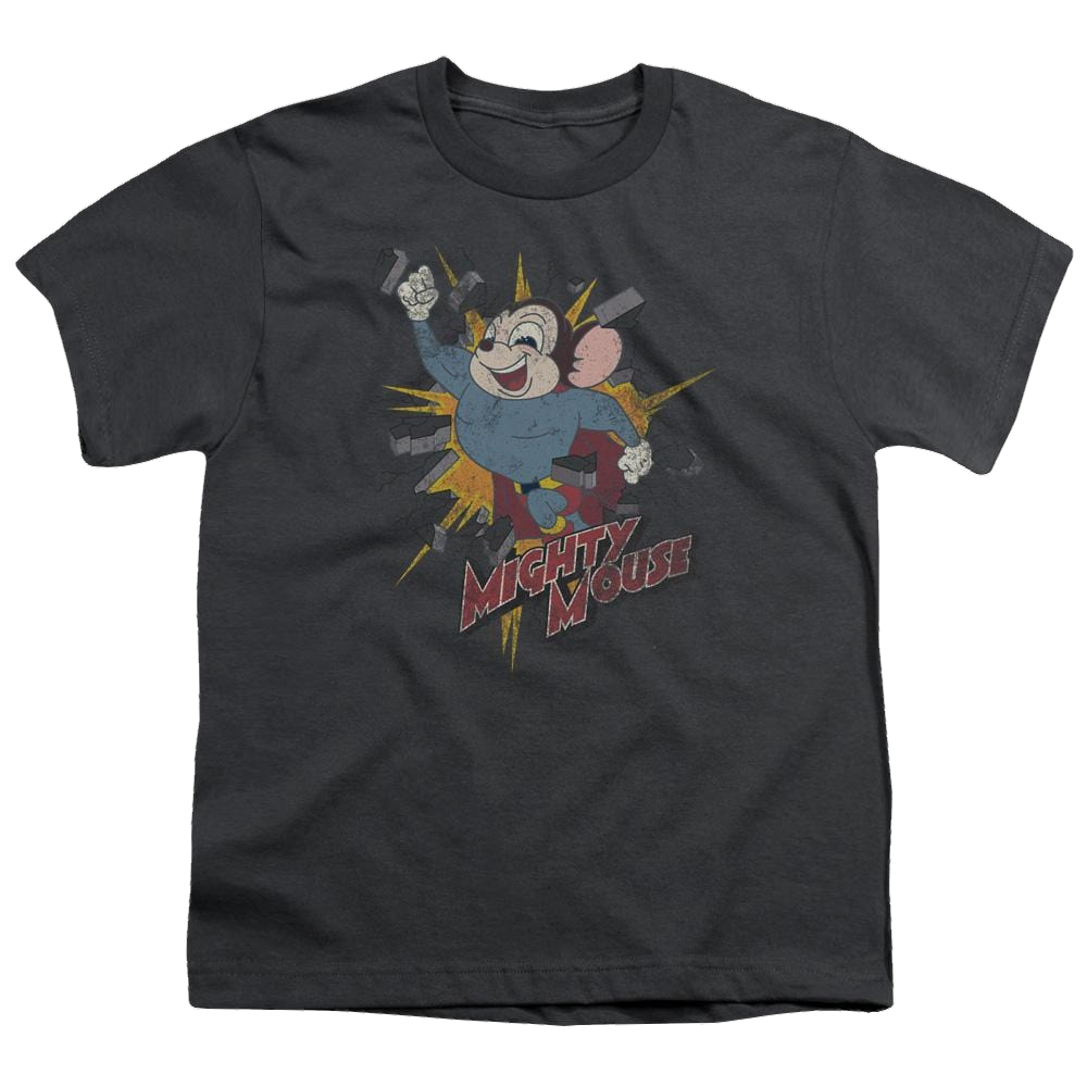 Mighty Mouse Break Through Youth T-Shirt (Ages 8-12) Youth T-Shirt (Ages 8-12) Mighty Mouse   