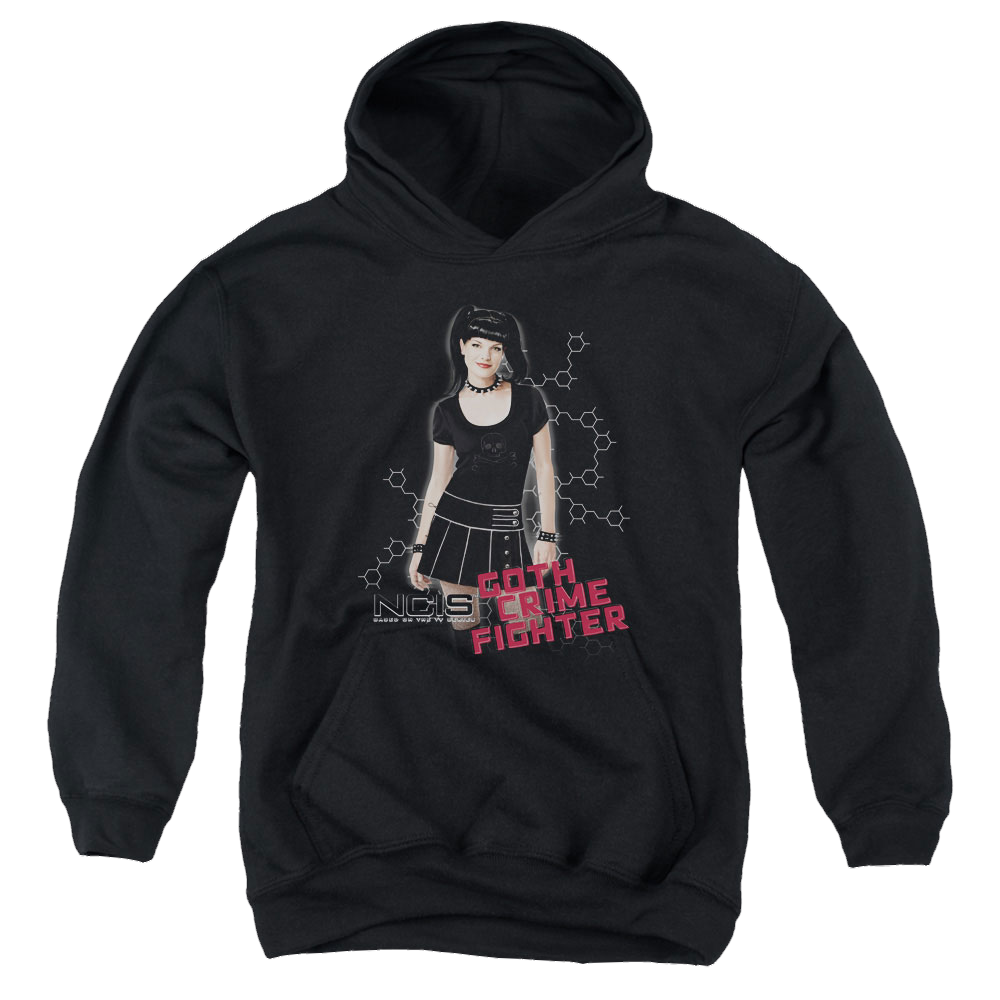 NCIS Goth Crime Fighter - Youth Hoodie Youth Hoodie (Ages 8-12) NCIS   