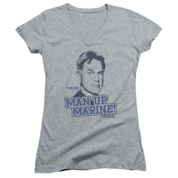 NCIS Man Up - Juniors V-Neck T-Shirt Juniors V-Neck T-Shirt NCIS   