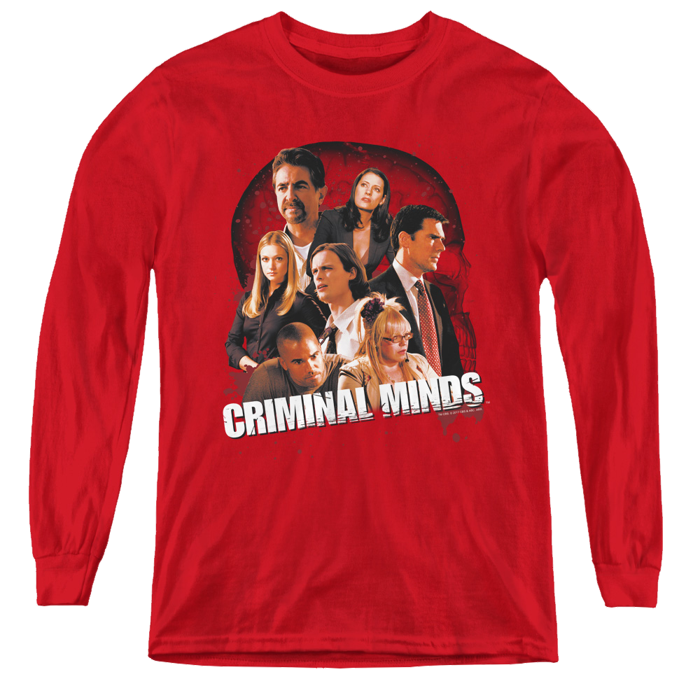Criminal Minds Brain Trust - Youth Long Sleeve T-Shirt Youth Long Sleeve T-Shirt Criminal Minds   