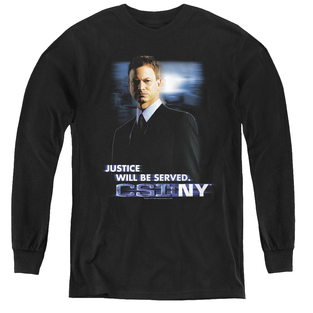 Csi New York Justice Served - Youth Long Sleeve T-Shirt Youth Long Sleeve T-Shirt CSI   