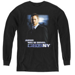 Csi New York Justice Served - Youth Long Sleeve T-Shirt Youth Long Sleeve T-Shirt CSI   