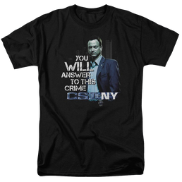 CSI: NY You Will Answer - Men's Regular Fit T-Shirt Men's Regular Fit T-Shirt CSI   