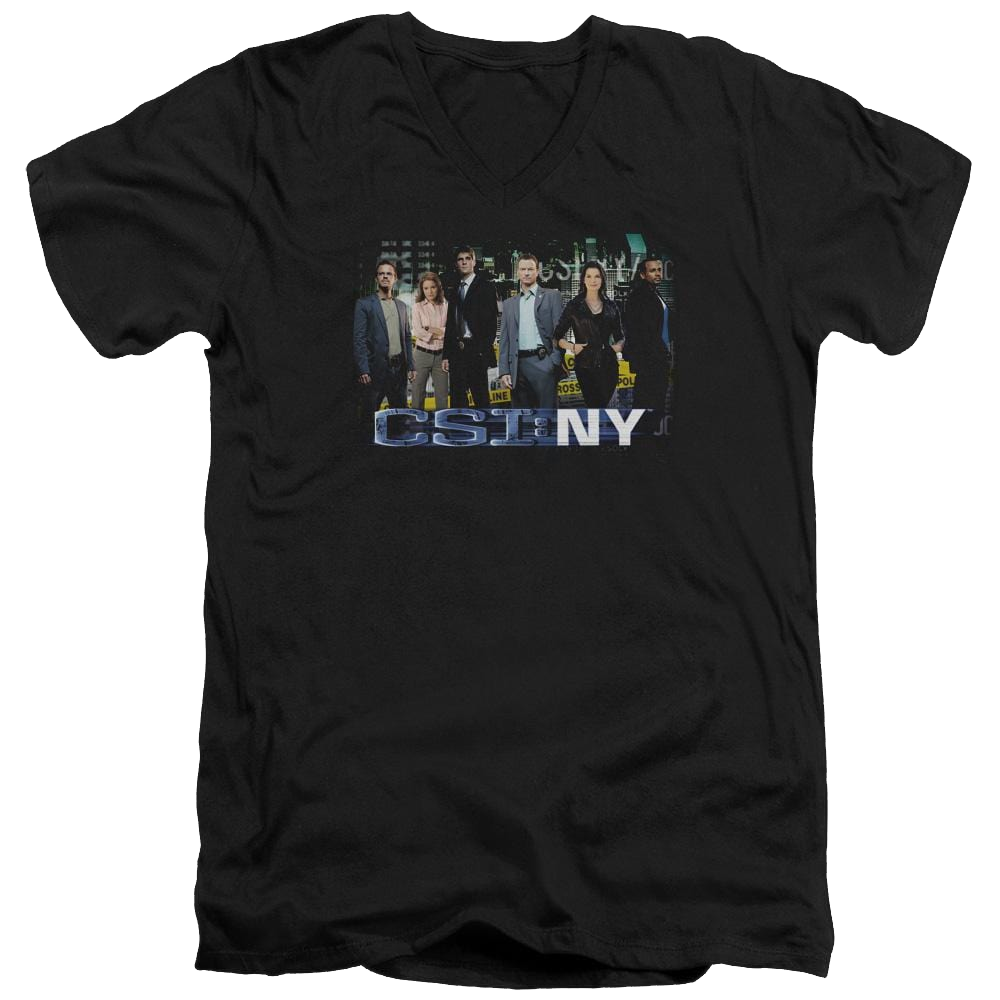 CSI: NY Cast - Men's V-Neck T-Shirt Men's V-Neck T-Shirt CSI   
