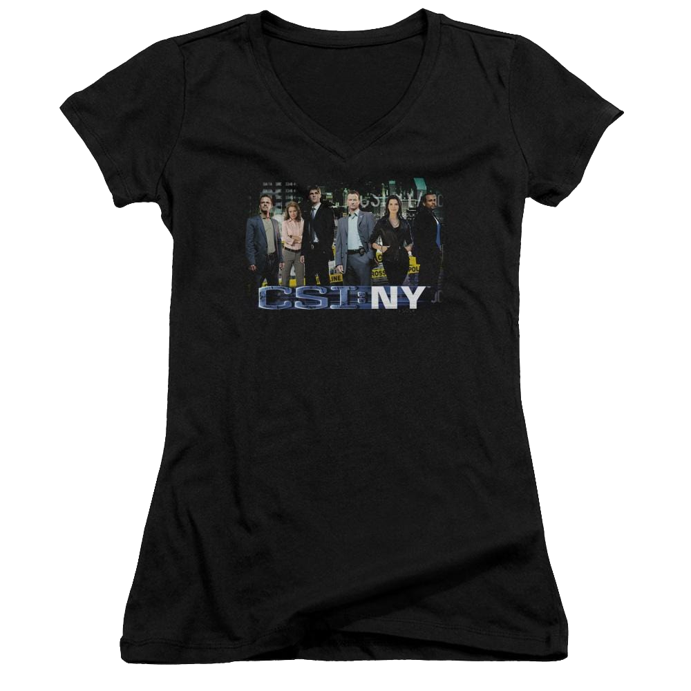 CSI: NY Cast - Juniors V-Neck T-Shirt Juniors V-Neck T-Shirt CSI   