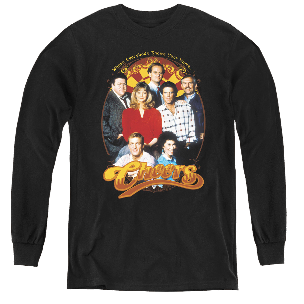 Cheers Group Shot - Youth Long Sleeve T-Shirt Youth Long Sleeve T-Shirt Cheers   