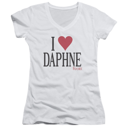 Frasier I Heart Daphne - Juniors V-Neck T-Shirt Juniors V-Neck T-Shirt Frasier   