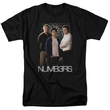 Black men's regular fit t-shirt with Numbers Equations graphic