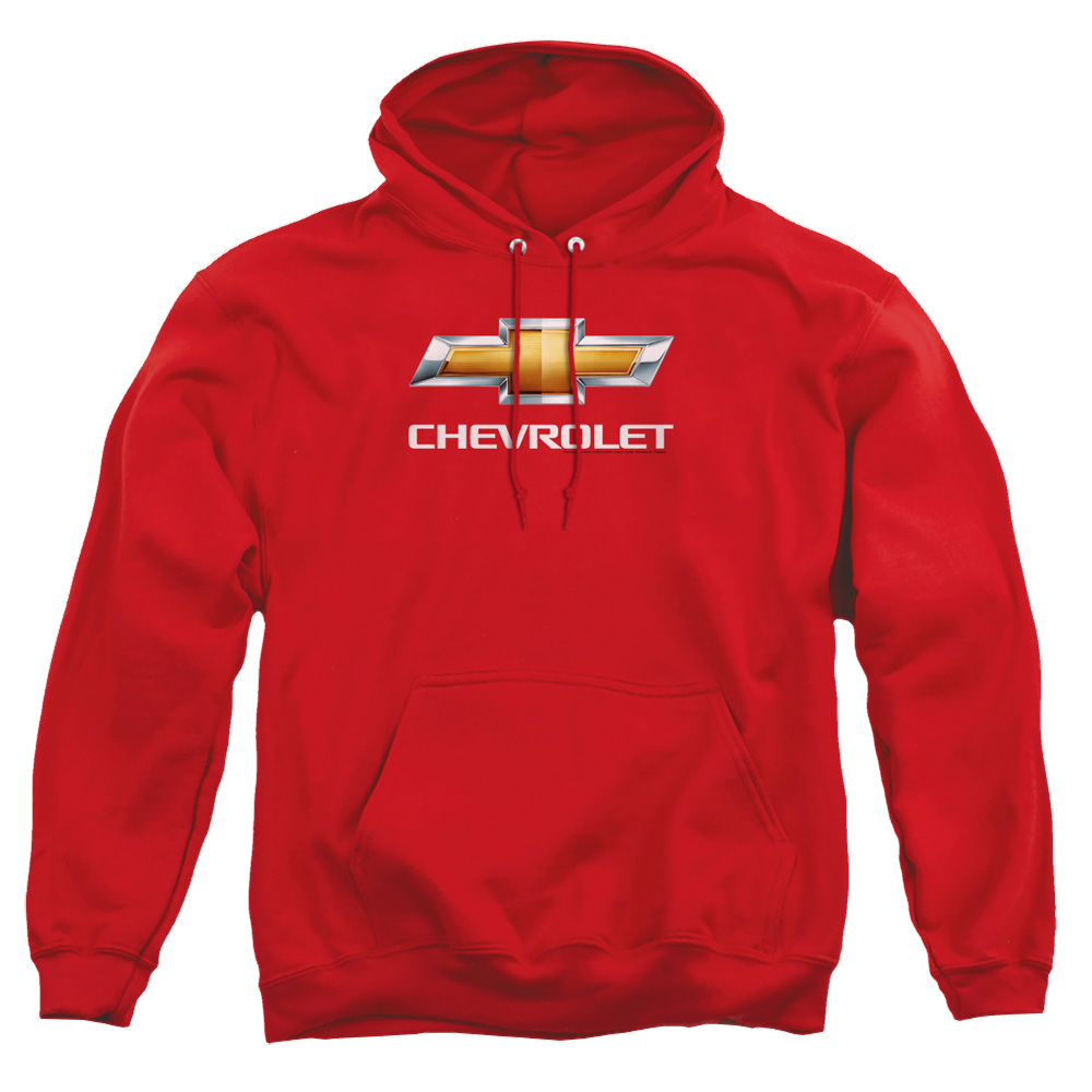 Chevrolet Chevy Bowtie Stacked - Pullover Hoodie Pullover Hoodie Chevrolet   