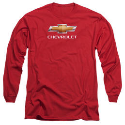 Chevrolet Chevy Bowtie Stacked - Men's Long Sleeve T-Shirt Men's Long Sleeve T-Shirt Chevrolet   