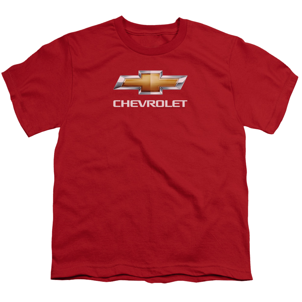Chevrolet Chevy Bowtie Stacked - Youth T-Shirt (Ages 8-12) Youth T-Shirt (Ages 8-12) Chevrolet   