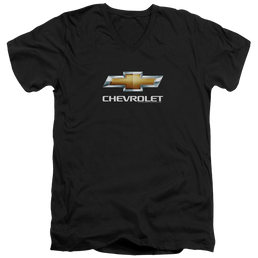 Chevrolet Chevy Bowtie Stacked - Men's V-Neck T-Shirt Men's V-Neck T-Shirt Chevrolet   