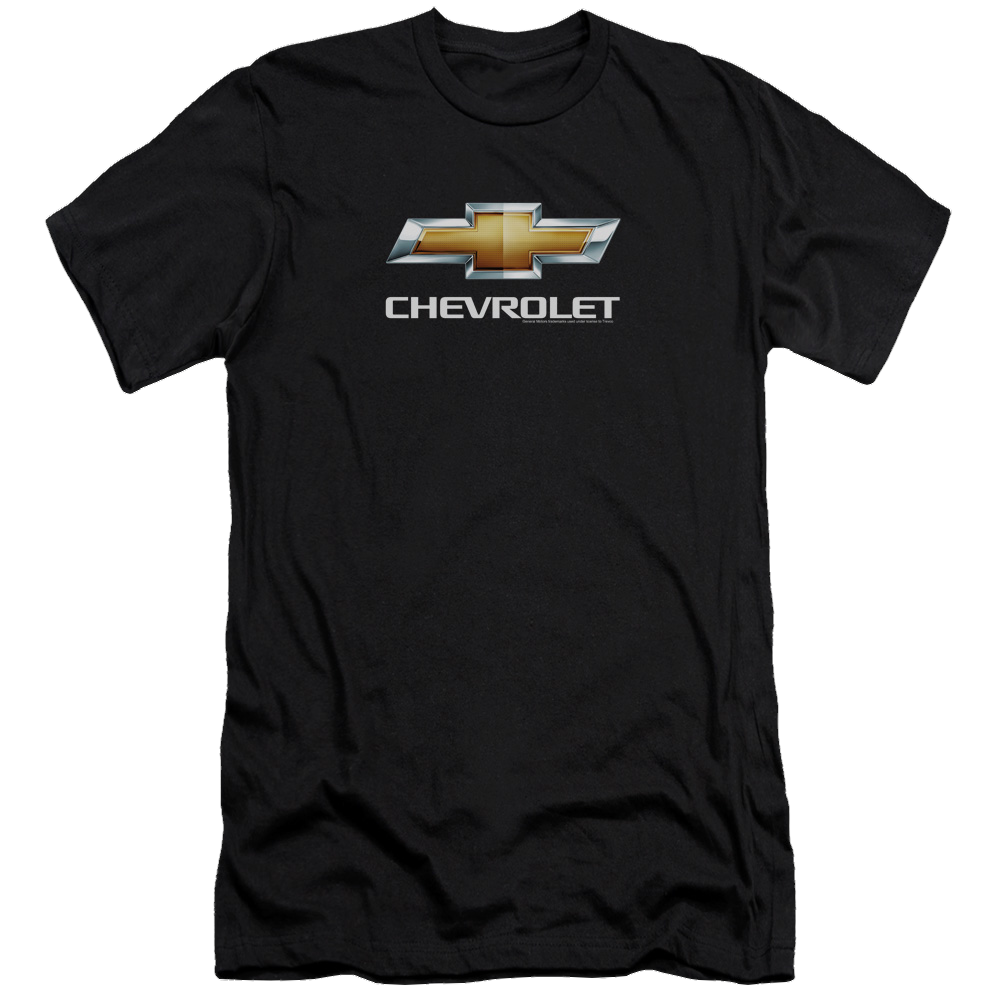 Chevrolet Chevy Bowtie Stacked - Men's Premium Slim Fit T-Shirt Men's Premium Slim Fit T-Shirt Chevrolet   