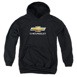 Chevrolet Chevy Bowtie Stacked - Youth Hoodie Youth Hoodie (Ages 8-12) Chevrolet   