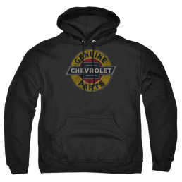 Chevrolet Genuine Chevy Parts Distressed Sign - Pullover Hoodie Pullover Hoodie Chevrolet   